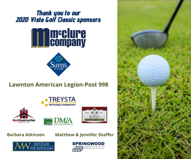 Vista Autism Services 2020 Vista Golf Classic Sponsors