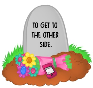 Cartoon image of a gravestone