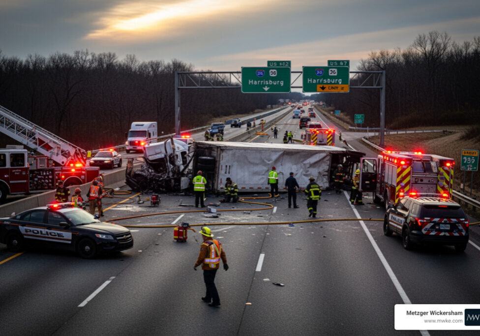 Abogado de accidentes de camión en Harrisburg